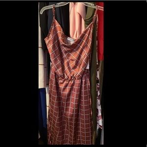 Print cocktail dress